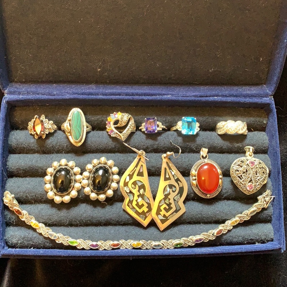 Sterling silver jewelry bundle